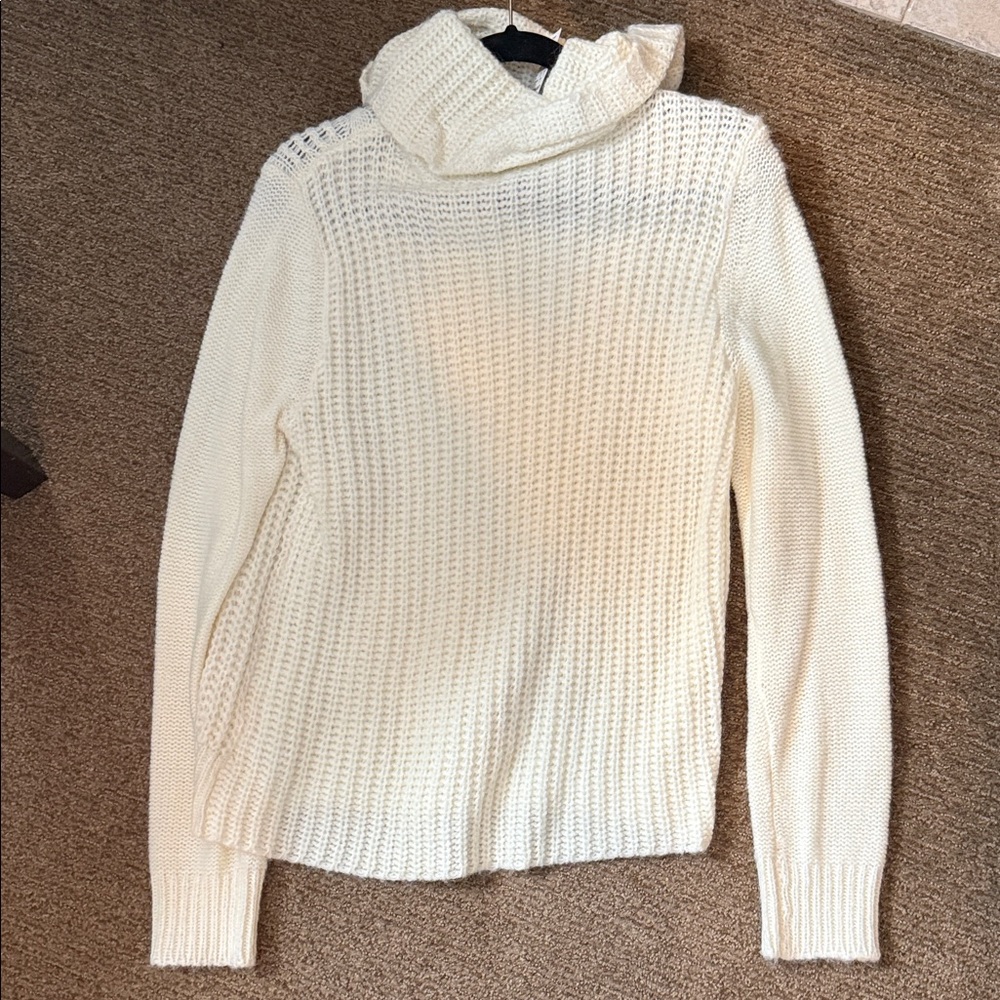 NWT Express Cream Cowl Neck Sweater - Picture 6 of 9